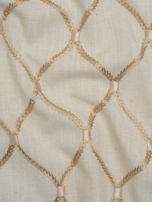 Embroidered Linen Blend Woven – Quartz Ogees – Gleason Collection Embroidered Linen Blend Woven – Quartz Ogees – Gleason Collection