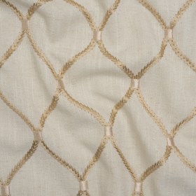 Embroidered Linen Blend Woven – Quartz Ogees – Gleason Collection Embroidered Linen Blend Woven – Quartz Ogees – Gleason Collection