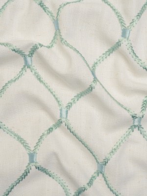 Embroidered Linen Blend Woven – Sea Pearl Ogees – Gleason Collection Embroidered Linen Blend Woven – Sea Pearl Ogees – Gleason Collection
