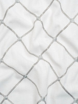 Embroidered Linen Blend Woven – Stone Roses and Diamonds – Tioga Collection Embroidered Linen Blend Woven – Stone Roses and Diamonds – Tioga Collection