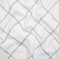 Embroidered Linen Blend Woven – Stone Roses and Diamonds – Tioga Collection Embroidered Linen Blend Woven – Stone Roses and Diamonds – Tioga Collection