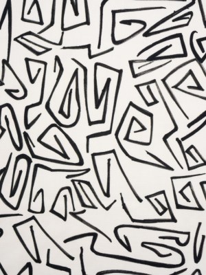 Cotton Canvas Print – Onyx Abstract Lines Cotton Canvas Print – Onyx Abstract Lines