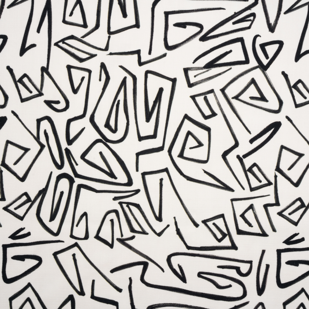 Cotton Canvas Print – Onyx Abstract Lines Cotton Canvas Print – Onyx Abstract Lines