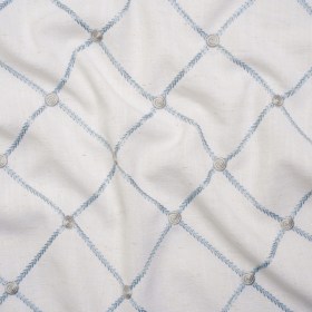 Embroidered Linen Blend Woven – Ice Roses and Diamonds – Tioga Collection Embroidered Linen Blend Woven – Ice Roses and Diamonds – Tioga Collection