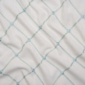 Embroidered Linen Blend Woven – Sea Pearl Roses and Diamonds – Tioga Collection Embroidered Linen Blend Woven – Sea Pearl Roses and Diamonds – Tioga Collection