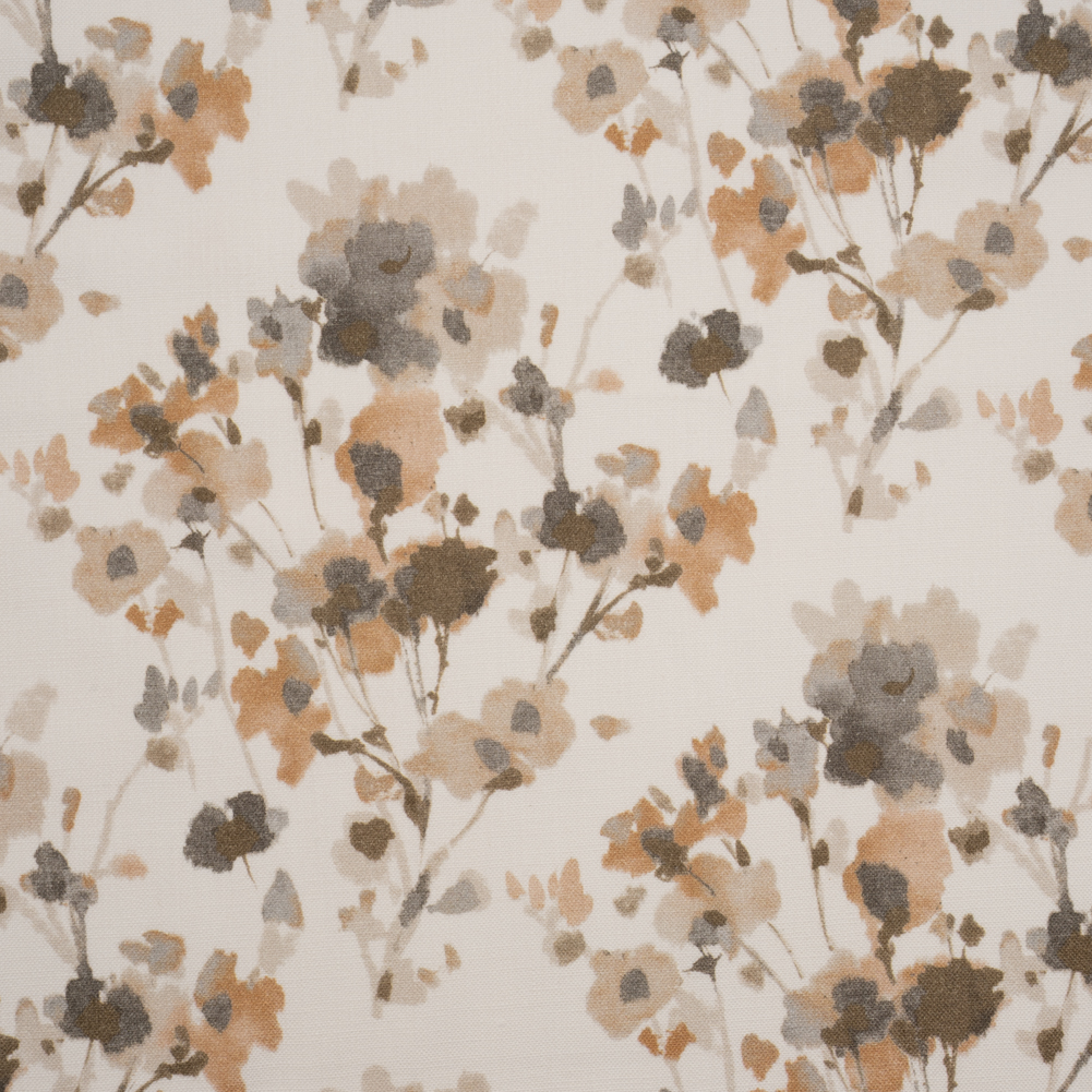 Cotton Canvas Print – Tan Watercolor Flowers Cotton Canvas Print – Tan Watercolor Flowers