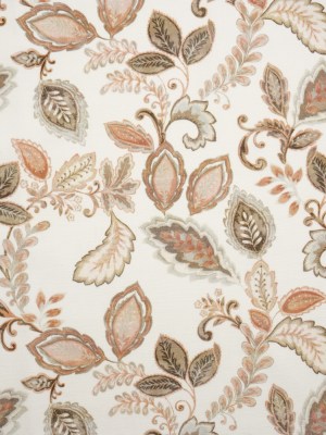 Cotton Canvas Print – Natural Dahlia Floral and Leaves Cotton Canvas Print – Natural Dahlia Floral and Leaves