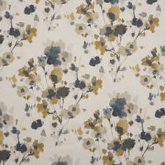 Cotton Canvas Print – Blue and Gold Watercolor Flowers Cotton Canvas Print – Blue and Gold Watercolor Flowers