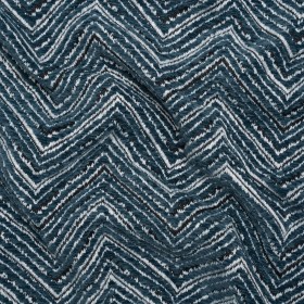 Chenille Upholstery Jacquard – Deep Teal Chevrons – Fleming Collection Chenille Upholstery Jacquard – Deep Teal Chevrons – Fleming Collection
