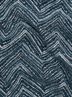 Chenille Upholstery Jacquard – Deep Teal Chevrons – Fleming Collection Chenille Upholstery Jacquard – Deep Teal Chevrons – Fleming Collection