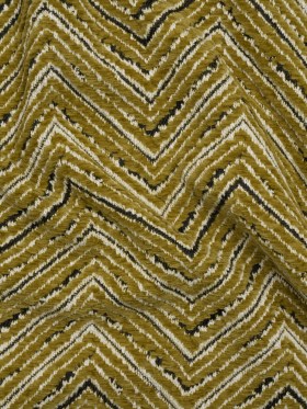 Chenille Upholstery Jacquard – Olive Chevrons – Fleming Collection Chenille Upholstery Jacquard – Olive Chevrons – Fleming Collection