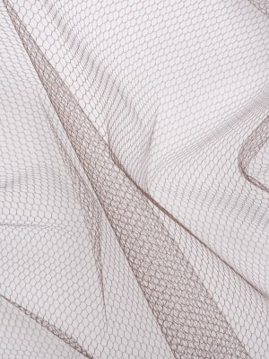 Nylon Net Tulle – Chocolate – Gianna Collection Nylon Net Tulle – Chocolate – Gianna Collection
