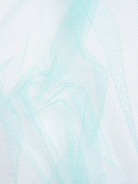 Nylon Net Tulle – Aqua – Gianna Collection Nylon Net Tulle – Aqua – Gianna Collection