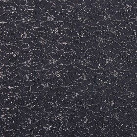 British Metallic Silver and Black Floral Tulle British Metallic Silver and Black Floral Tulle