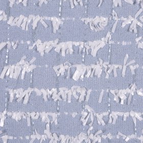 English Powder Blue Eyelash Fringe Tweed English Powder Blue Eyelash Fringe Tweed