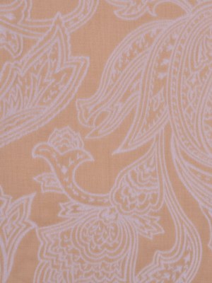 Beige and Pale Gray Flocked Paisley Cotton Voile Beige and Pale Gray Flocked Paisley Cotton Voile