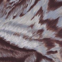 Chocolate/Steel Blue Animal Fur Print Cotton-Lycra Twill Chocolate/Steel Blue Animal Fur Print Cotton-Lycra Twill