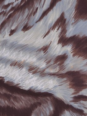 Chocolate/Steel Blue Animal Fur Print Cotton-Lycra Twill Chocolate/Steel Blue Animal Fur Print Cotton-Lycra Twill