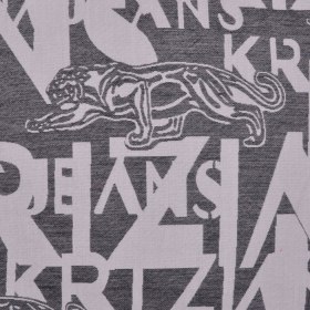 Krizia Gray and Ivory Cotton Print Krizia Gray and Ivory Cotton Print