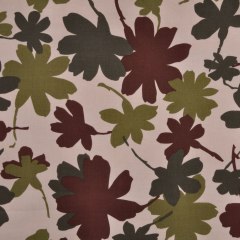 Camo Colored Floral Cotton-Lycra Twill Camo Colored Floral Cotton-Lycra Twill