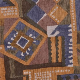 Olivem Moss and Wheat Geometric Waxed Silk and Cotton Blend Olivem Moss and Wheat Geometric Waxed Silk and Cotton Blend