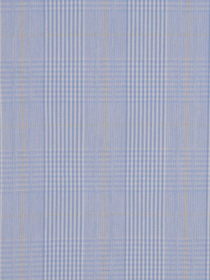 Italian Light Blue Plaid Botton-Weight Cotton Italian Light Blue Plaid Botton-Weight Cotton
