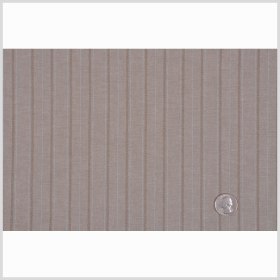 Italian Taupe and Pale Blue Striped Cotton Shirting Italian Taupe and Pale Blue Striped Cotton Shirting