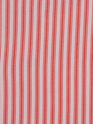 Red Ticking Stripe Cotton Seersucker Red Ticking Stripe Cotton Seersucker
