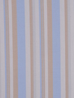 Italian Tan/Blue Barcode Striped Cotton Dobby Suiting Italian Tan/Blue Barcode Striped Cotton Dobby Suiting