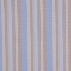 Italian Tan/Blue Barcode Striped Cotton Dobby Suiting Italian Tan/Blue Barcode Striped Cotton Dobby Suiting