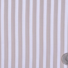 Wheat and White Raised-Stripe Shirting Wheat and White Raised-Stripe Shirting