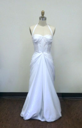 White Sheer Striped Cotton Shirting