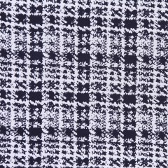 Italian Black and White Plaid Cotton Brocade Italian Black and White Plaid Cotton Brocade