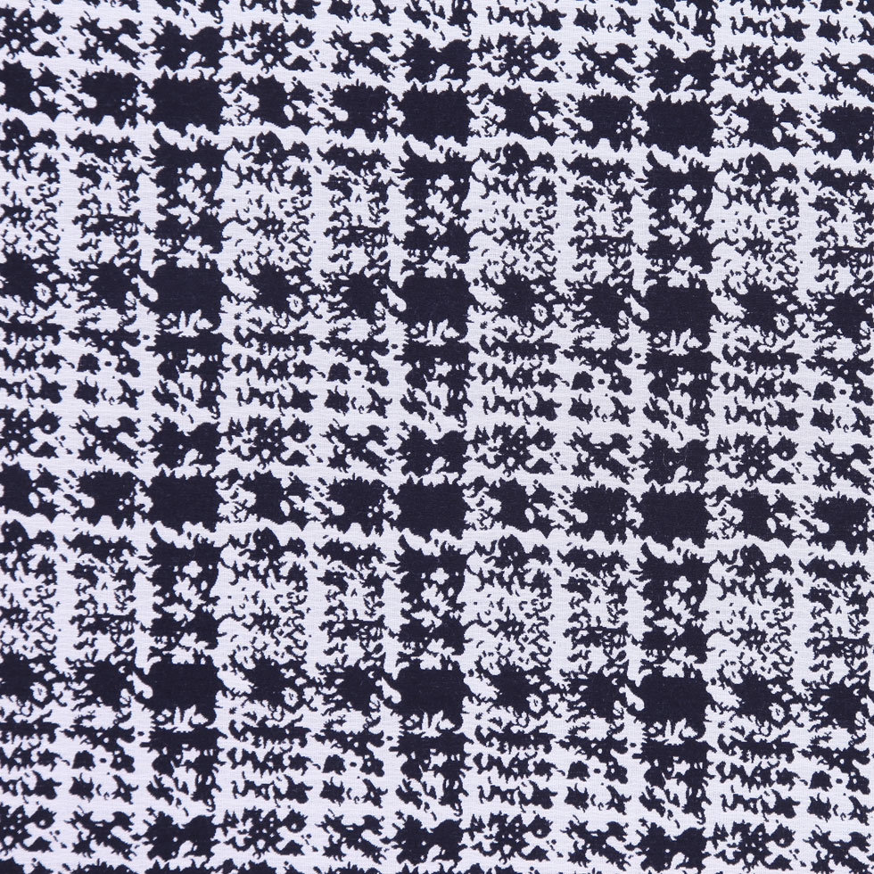 Italian Black and White Plaid Cotton Brocade Italian Black and White Plaid Cotton Brocade