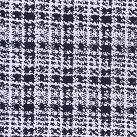 Italian Black and White Plaid Cotton Brocade Italian Black and White Plaid Cotton Brocade
