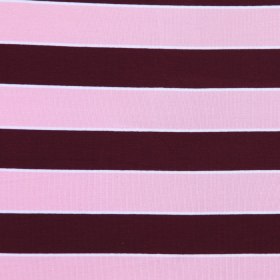 Pink and Burgndy Awing Striped Stretch Jersey Knit Pink and Burgndy Awing Striped Stretch Jersey Knit