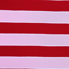 Formula One and Candy Pink Awing Striped Stretch Jersey Knit Formula One and Candy Pink Awing Striped Stretch Jersey Knit