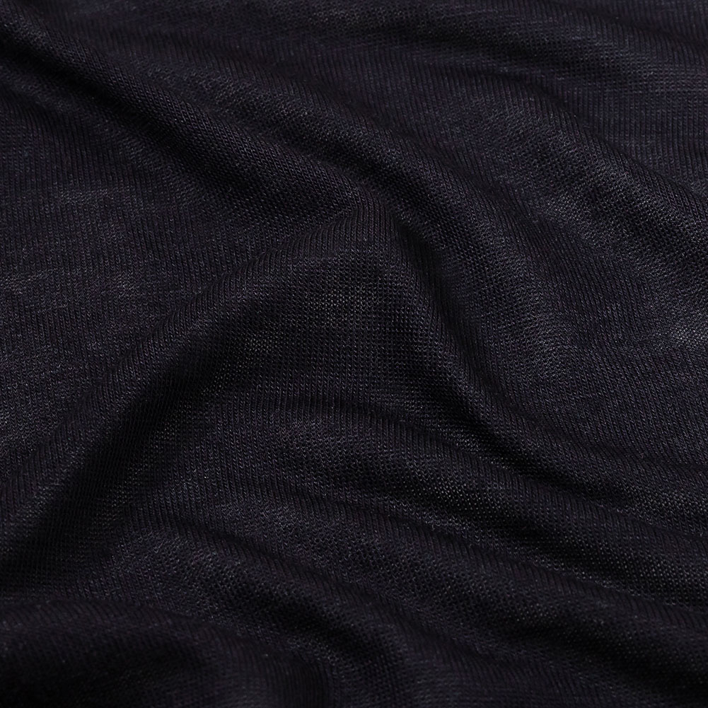 Midnight Navy Cotton and Rayon Jersey Midnight Navy Cotton and Rayon Jersey