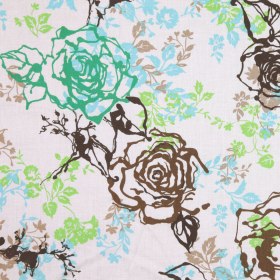 Multicolor Floral Cotton Batiste Multicolor Floral Cotton Batiste