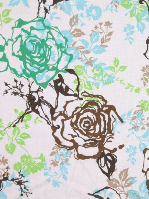 Multicolor Floral Cotton Batiste Multicolor Floral Cotton Batiste