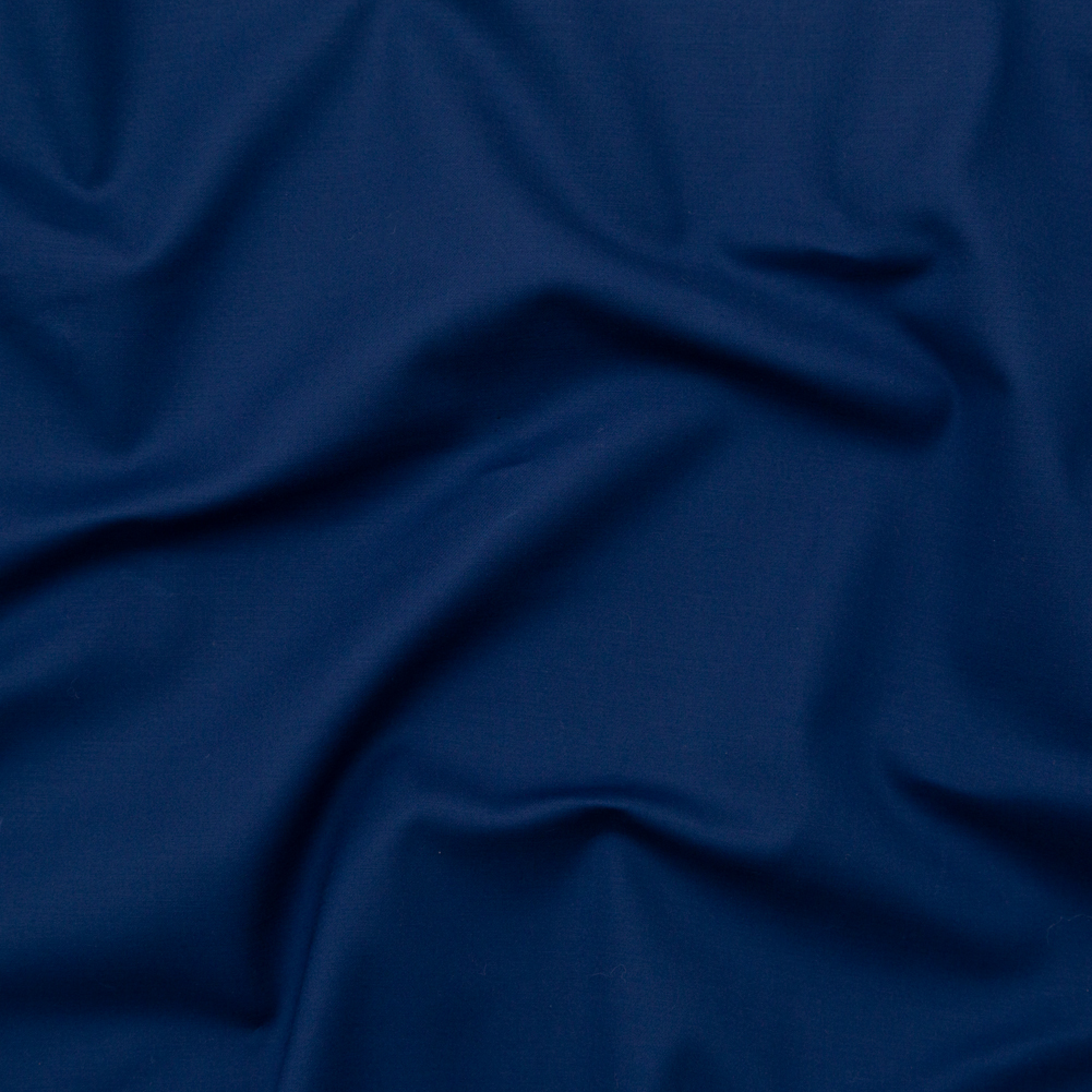 Estate Blue Stretch Cotton Poplin Estate Blue Stretch Cotton Poplin