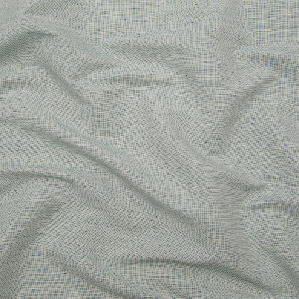 Italian Ocean Wave and White Striated Lightweight Linen Woven Italian Ocean Wave and White Striated Lightweight Linen Woven