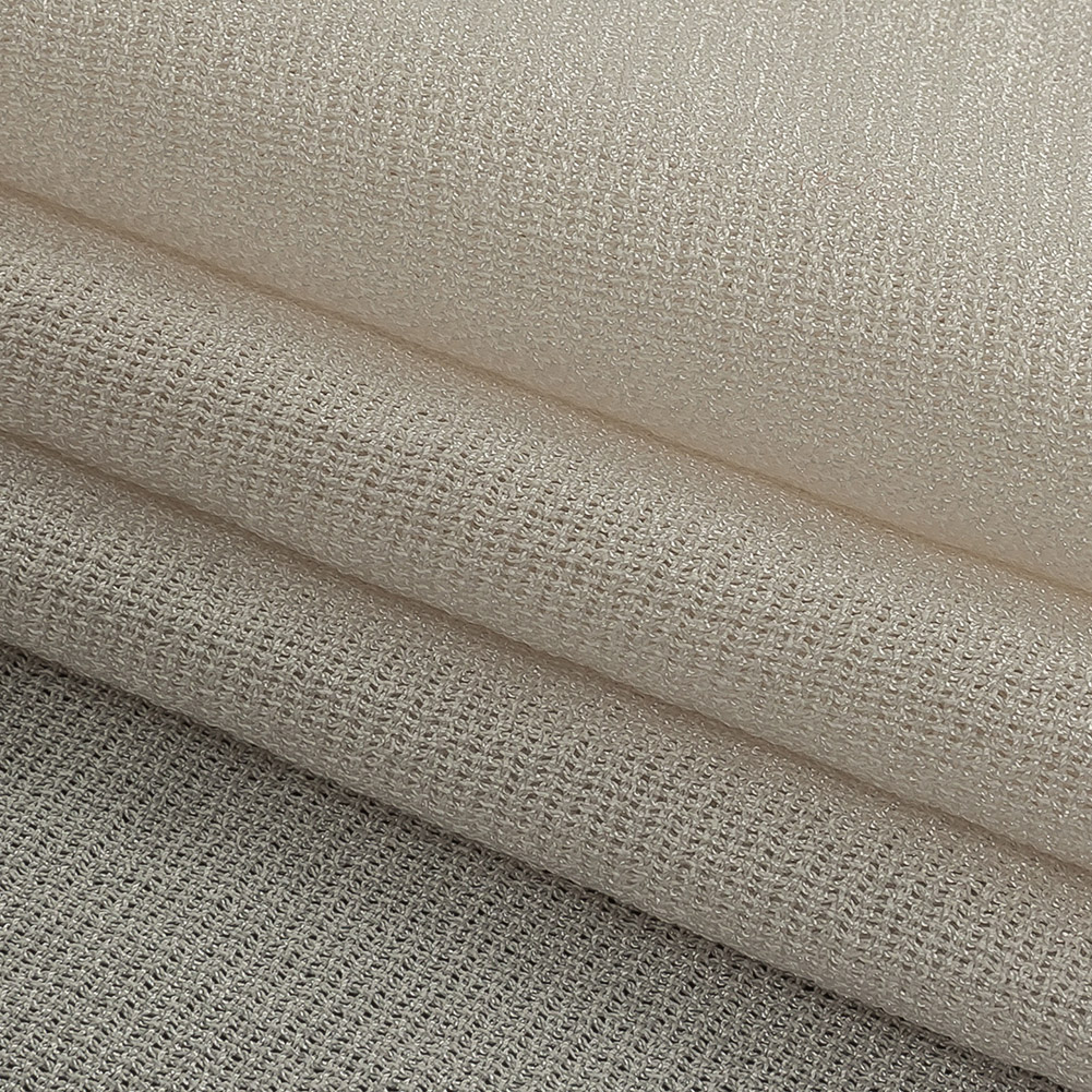Italian Off-White Rayon and Acetate Tactile Woven Italian Off-White Rayon and Acetate Tactile Woven