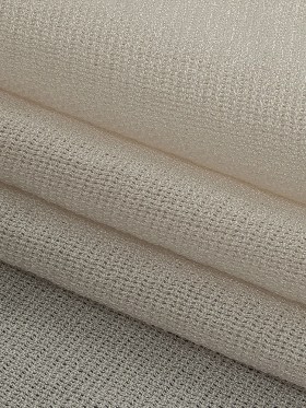 Italian Off-White Rayon and Acetate Tactile Woven Italian Off-White Rayon and Acetate Tactile Woven