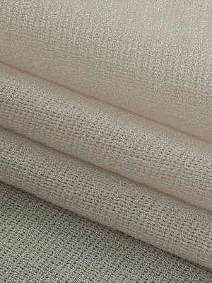 Italian Off-White Rayon and Acetate Tactile Woven Italian Off-White Rayon and Acetate Tactile Woven