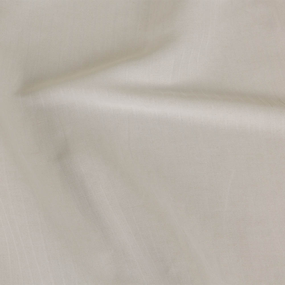 Ivory Twill Striped Linen and Rayon Woven Ivory Twill Striped Linen and Rayon Woven