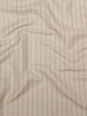 Humus and Blue Depths Double Broken Pinstriped Linen and Rayon Woven Humus and Blue Depths Double Broken Pinstriped Linen and Rayon Woven