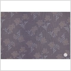 Chinois Ivory and Taupe Floral Poly Brocade Chinois Ivory and Taupe Floral Poly Brocade