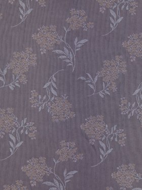 Chinois Ivory and Taupe Floral Poly Brocade Chinois Ivory and Taupe Floral Poly Brocade