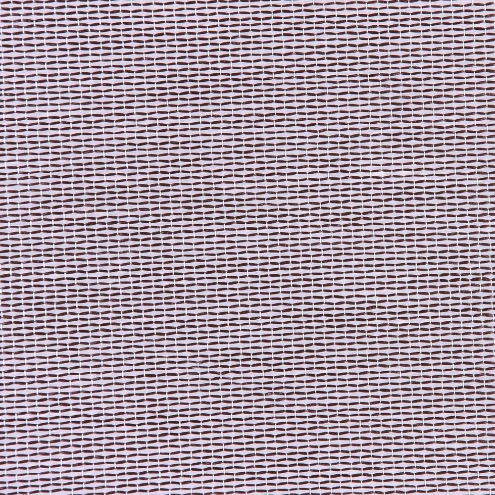 Italian Pale Pink and Chocolate Striped Polyester and Raffia Woven Italian Pale Pink and Chocolate Striped Polyester and Raffia Woven